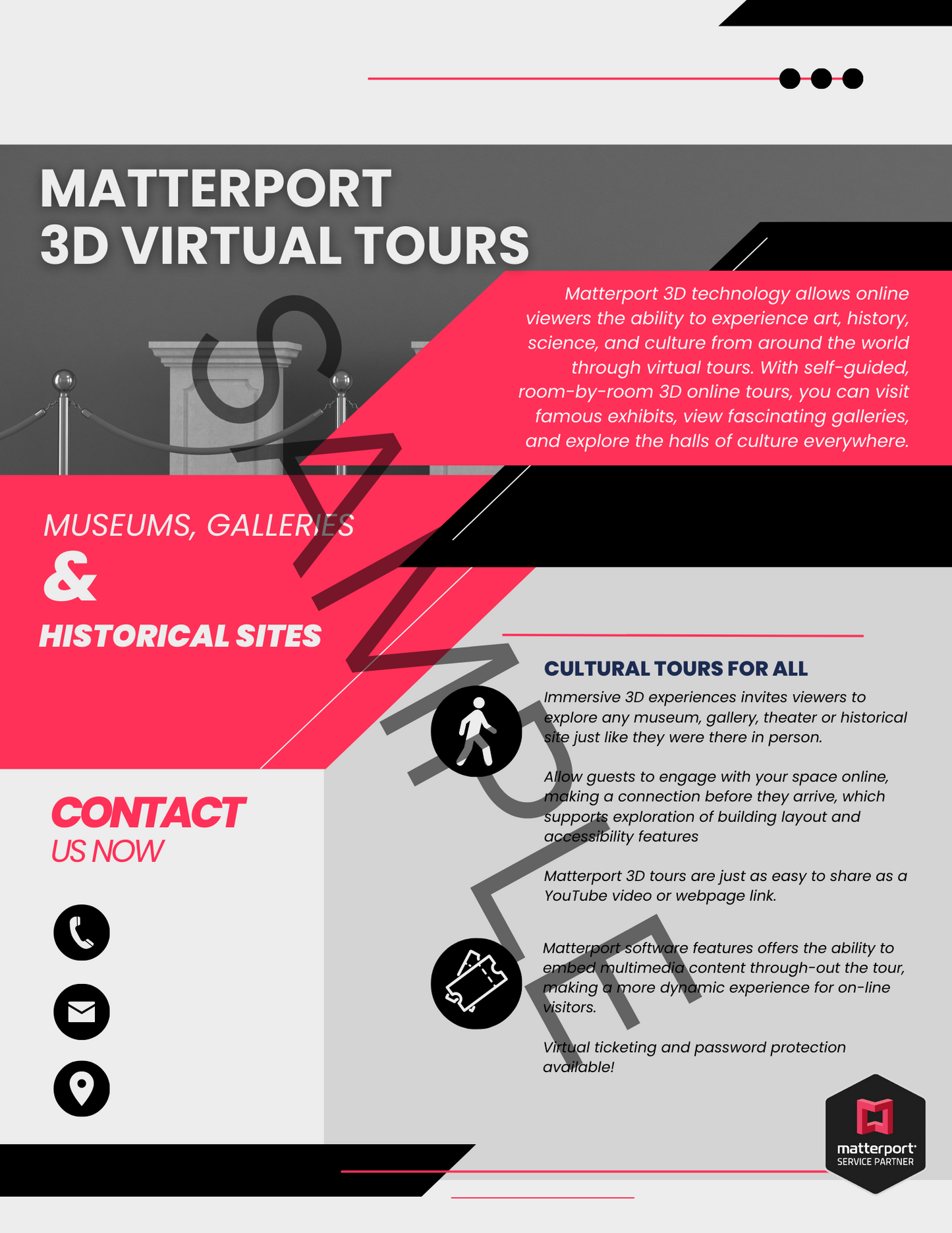 Complete Matterport Industry Specific Sales Package-Red Collection