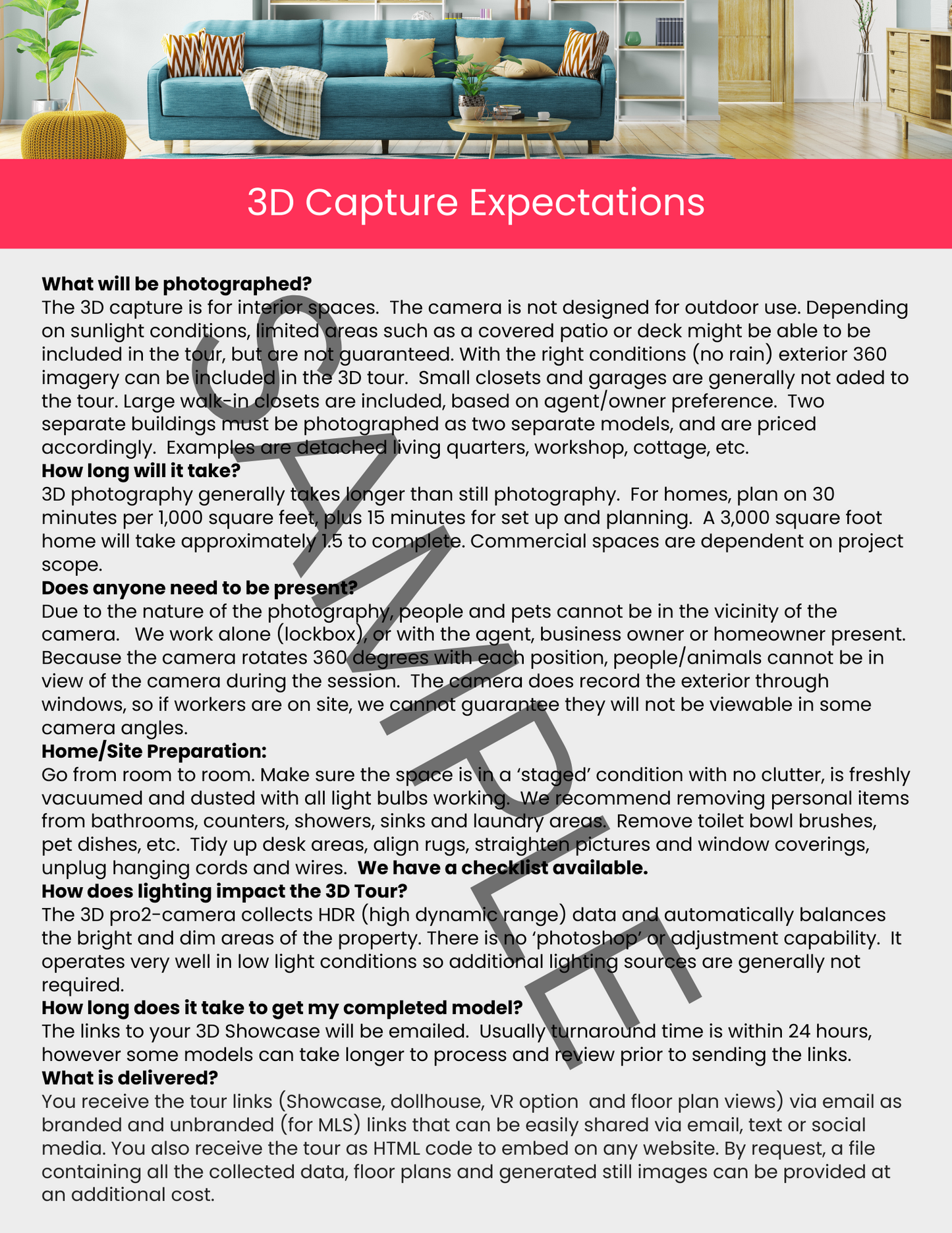 Complete Matterport Industry Specific Sales Package-Red Collection