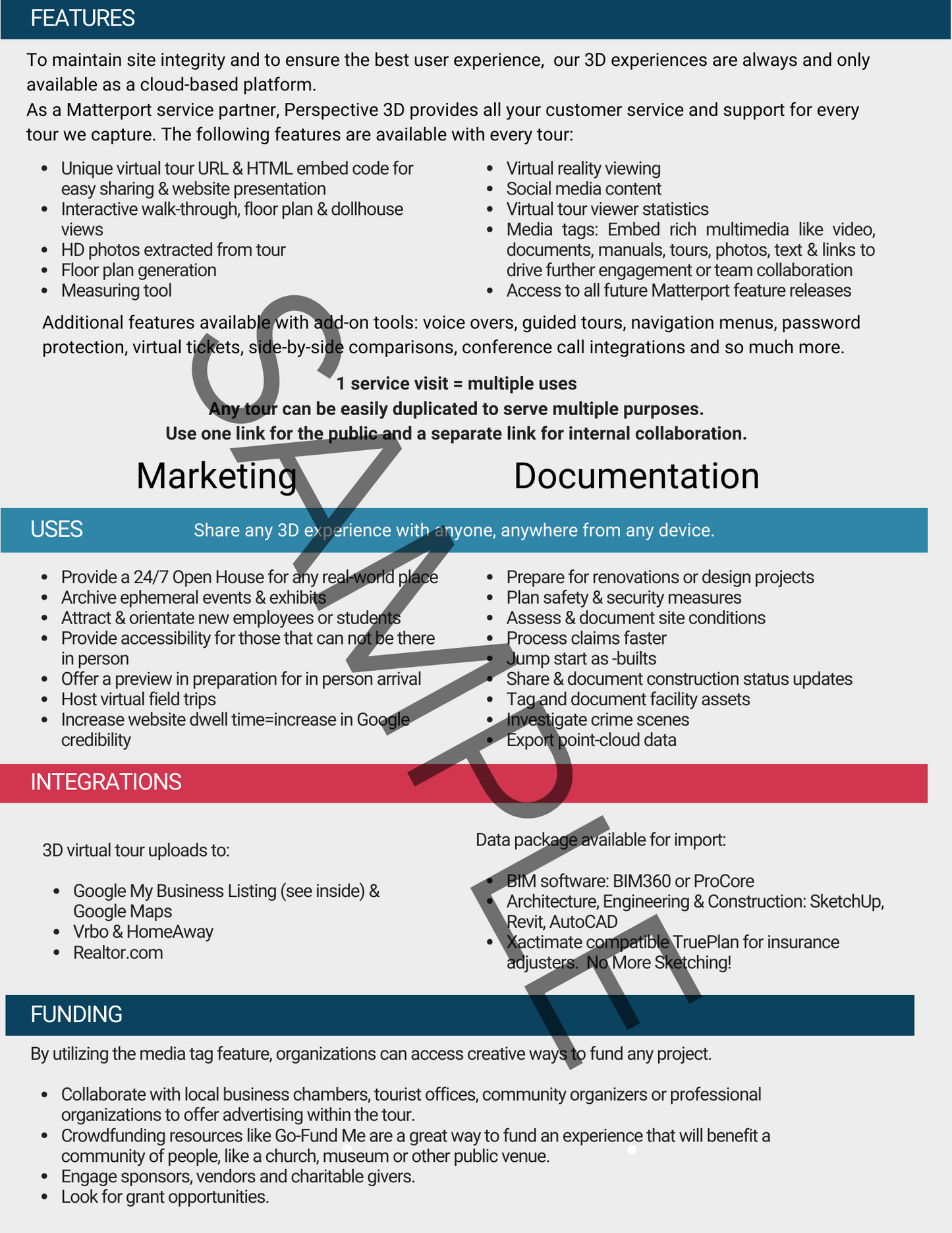 Complete Matterport Industry Specific Sales Package-Red Collection