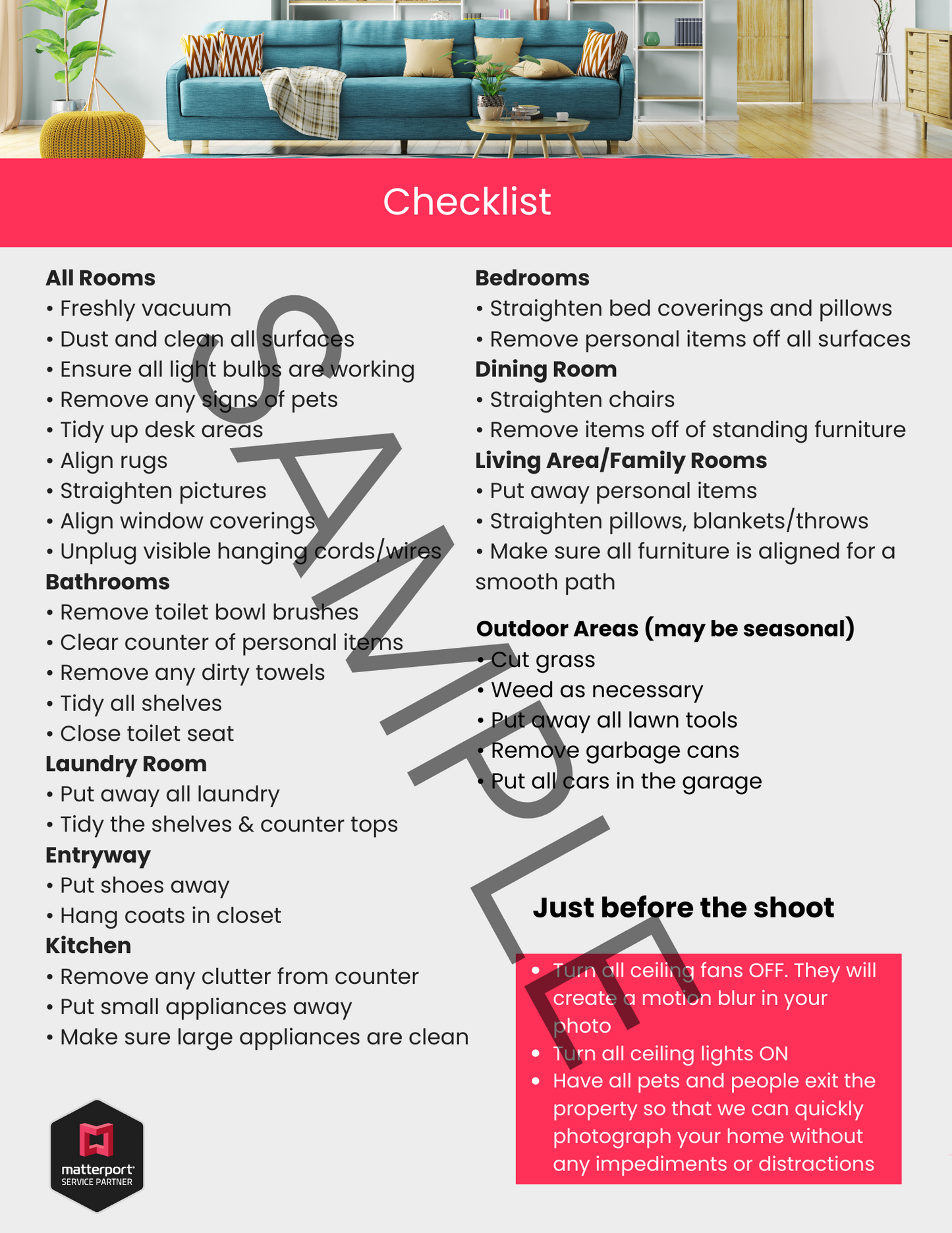 Complete Matterport Industry Specific Sales Package-Red Collection