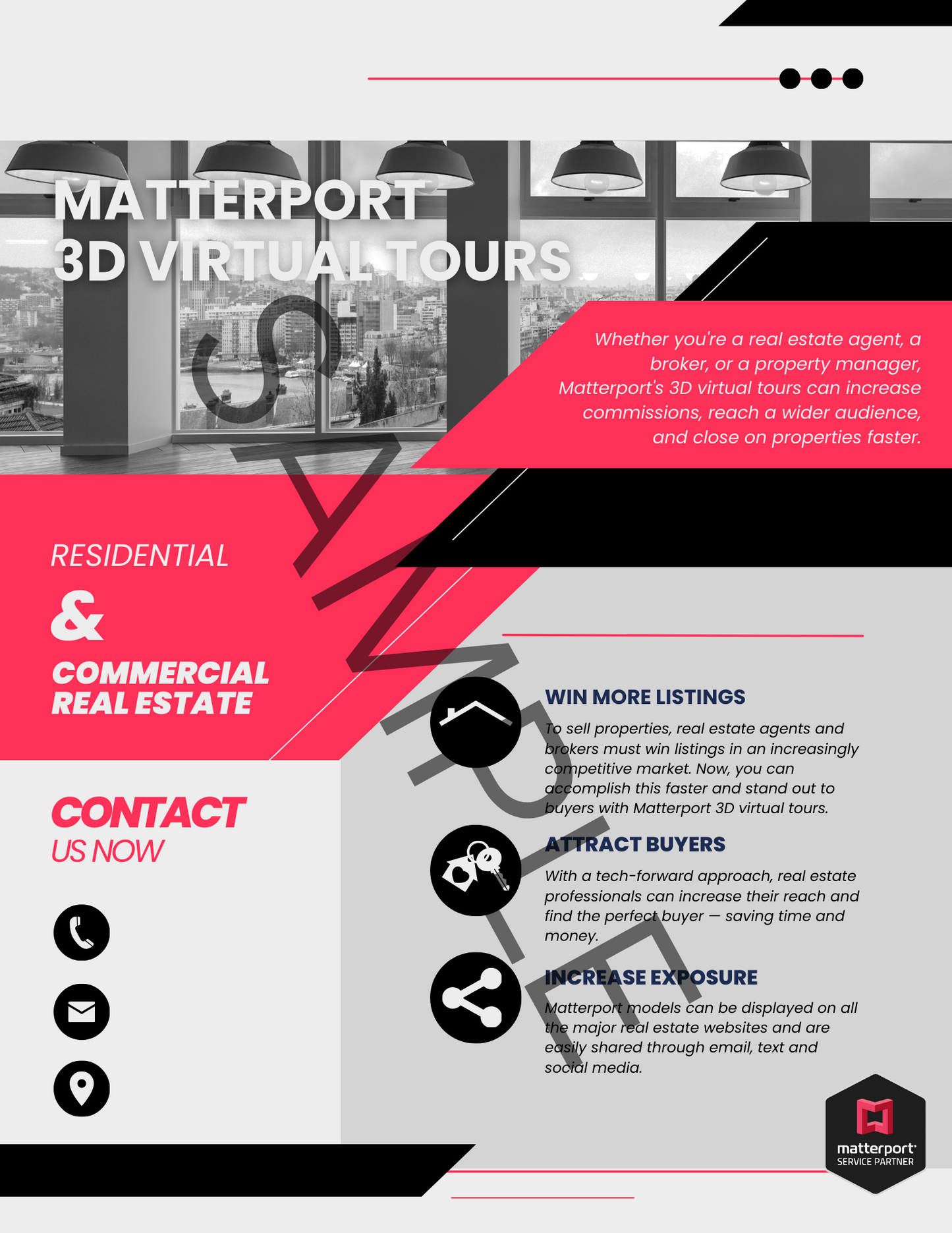Complete Matterport Industry Specific Sales Package-Red Collection