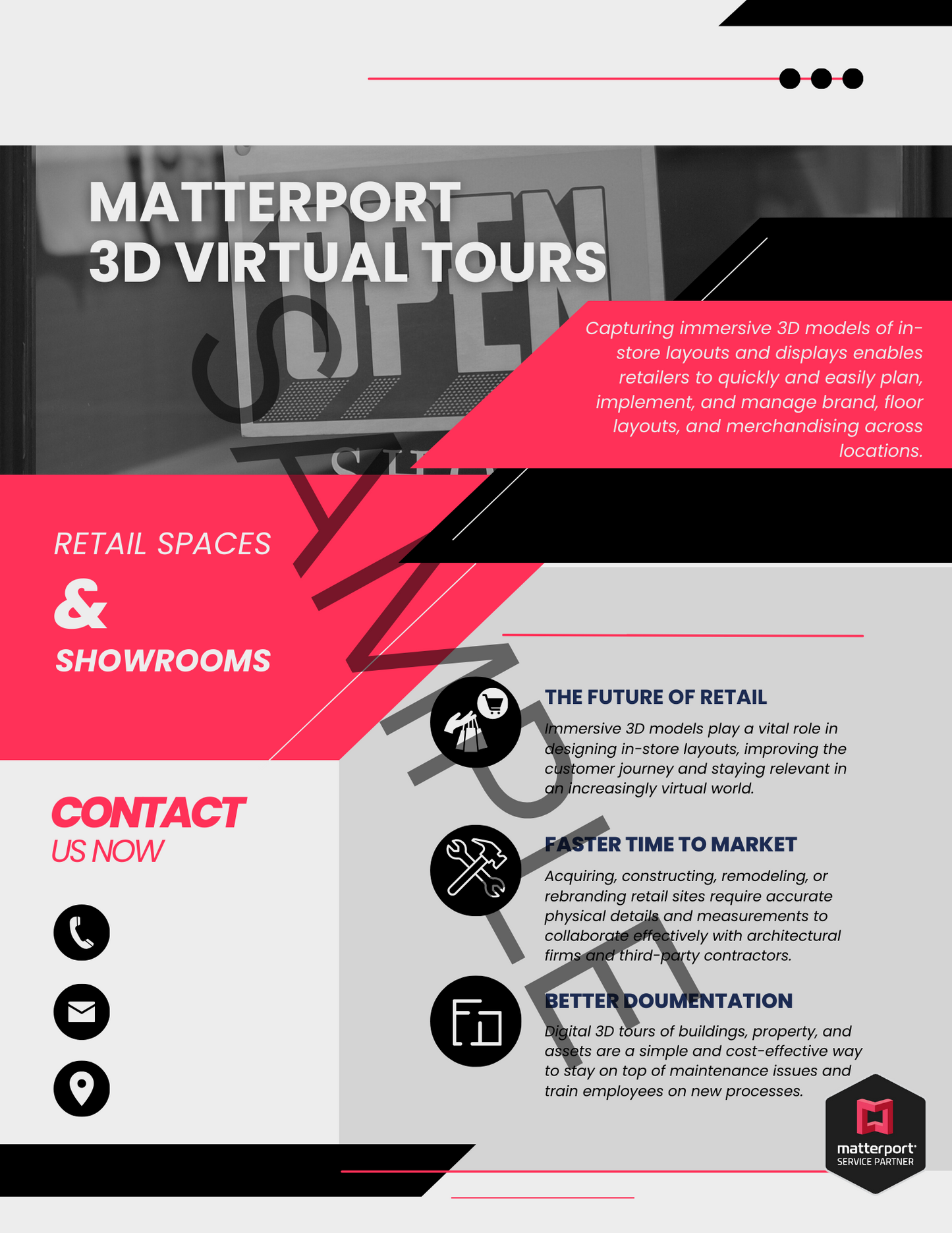 Complete Matterport Industry Specific Sales Package-Red Collection