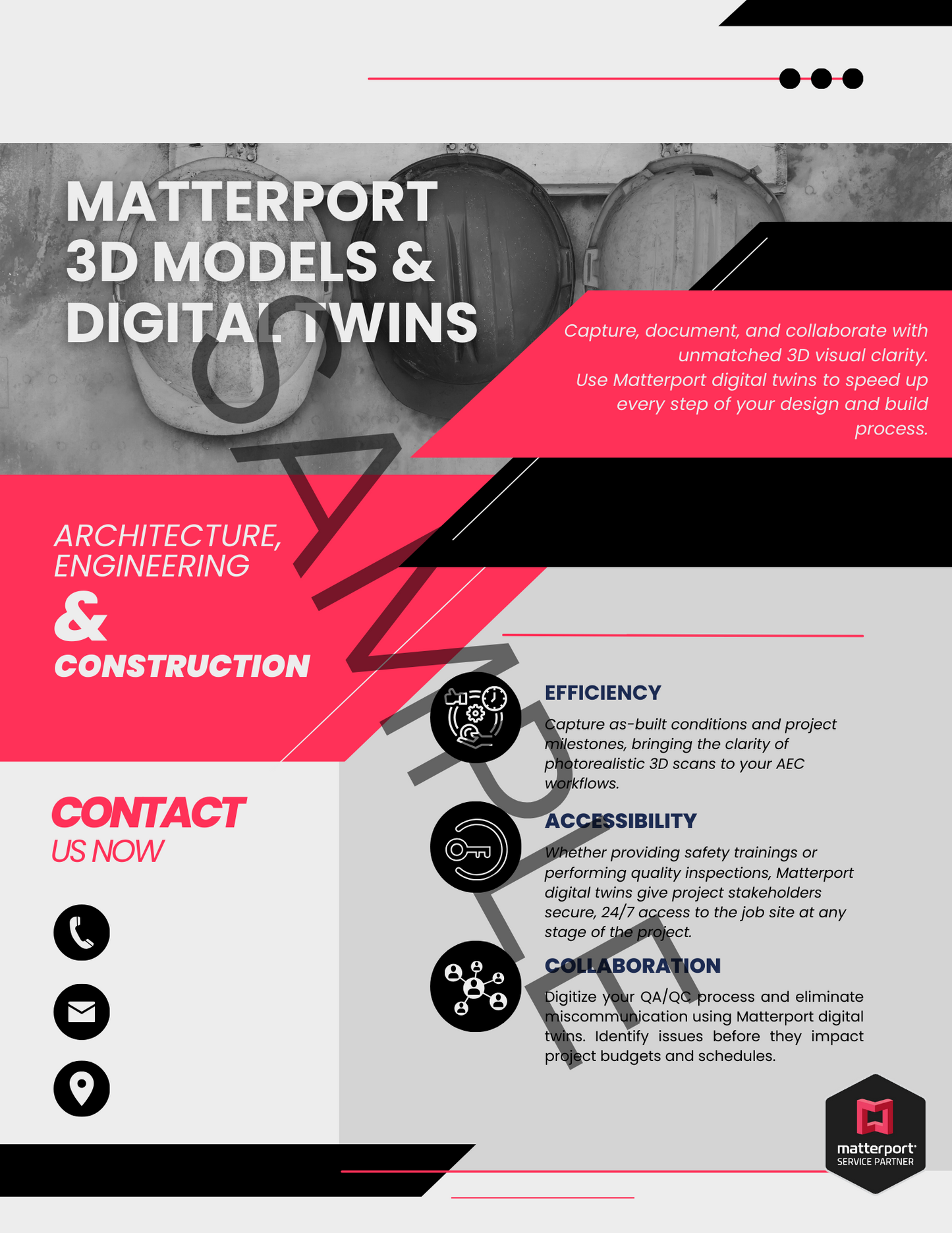 Complete Matterport Industry Specific Sales Package-Red Collection