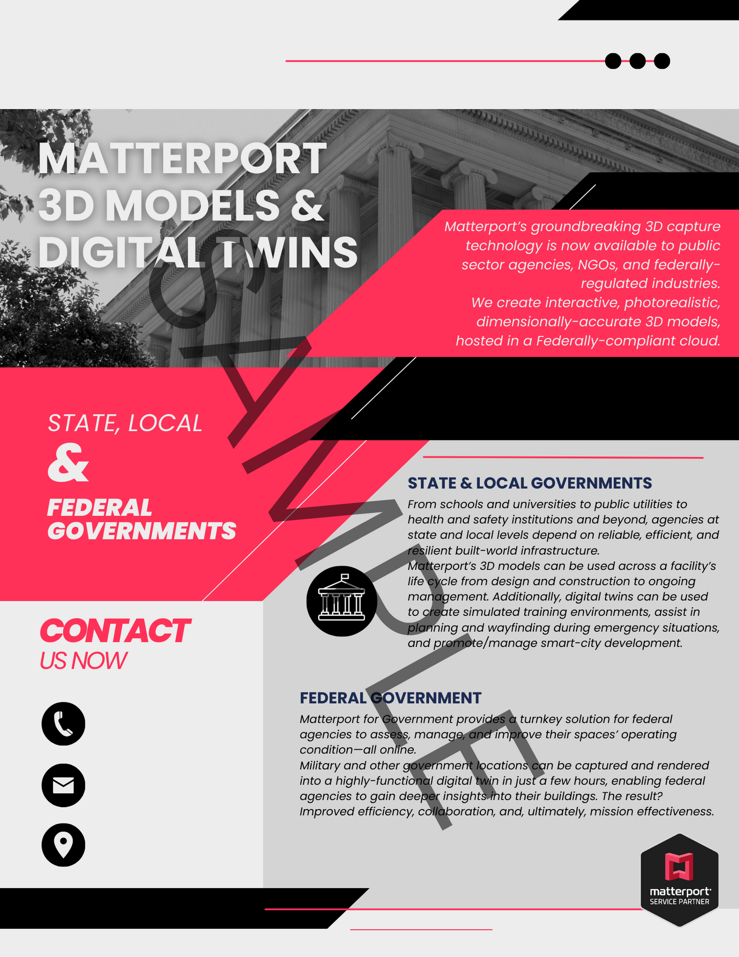 Complete Matterport Industry Specific Sales Package-Red Collection
