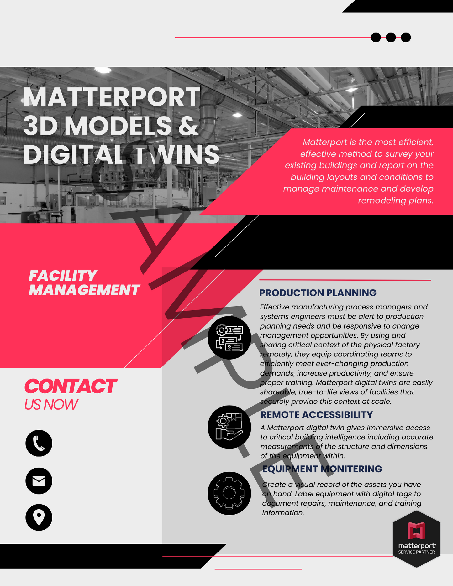 Complete Matterport Industry Specific Sales Package-Red Collection