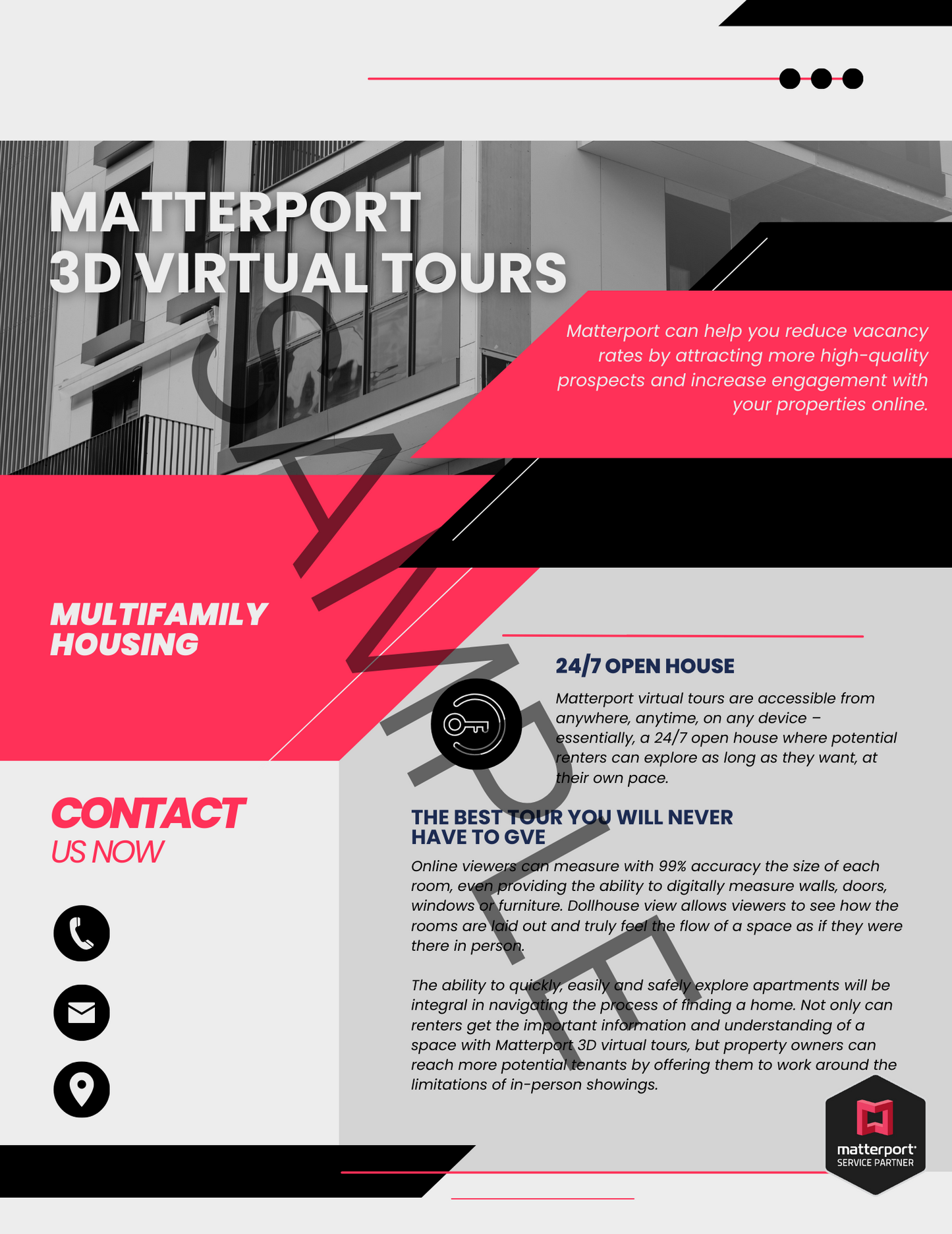 Complete Matterport Industry Specific Sales Package-Red Collection