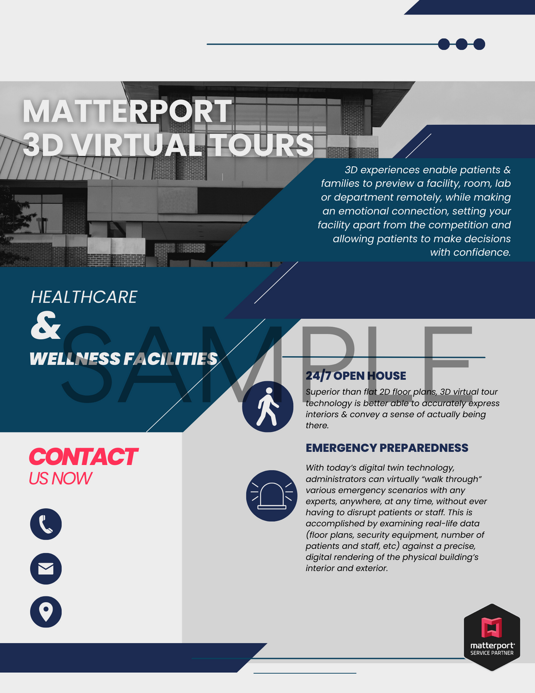 Matterport Marketing for Healthcare Facilities-Blue