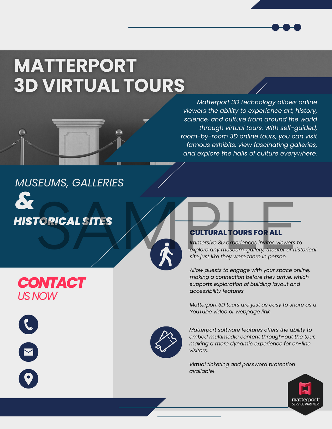 Matterport Marketing for Cultural Spaces-Blue