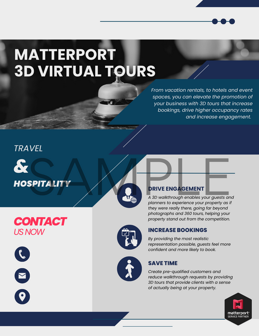 Matterport Marketing for Travel and Hospitality-Blue
