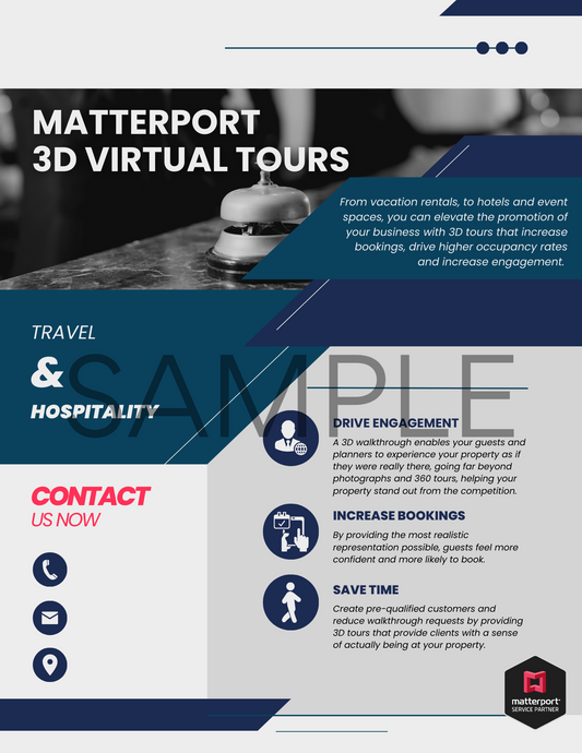 Complete Matterport Industry Specific Sales Package- Blue Collection