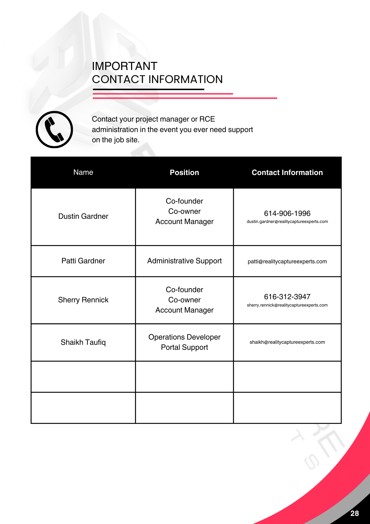 Reality Capture Experts Network Field Guide