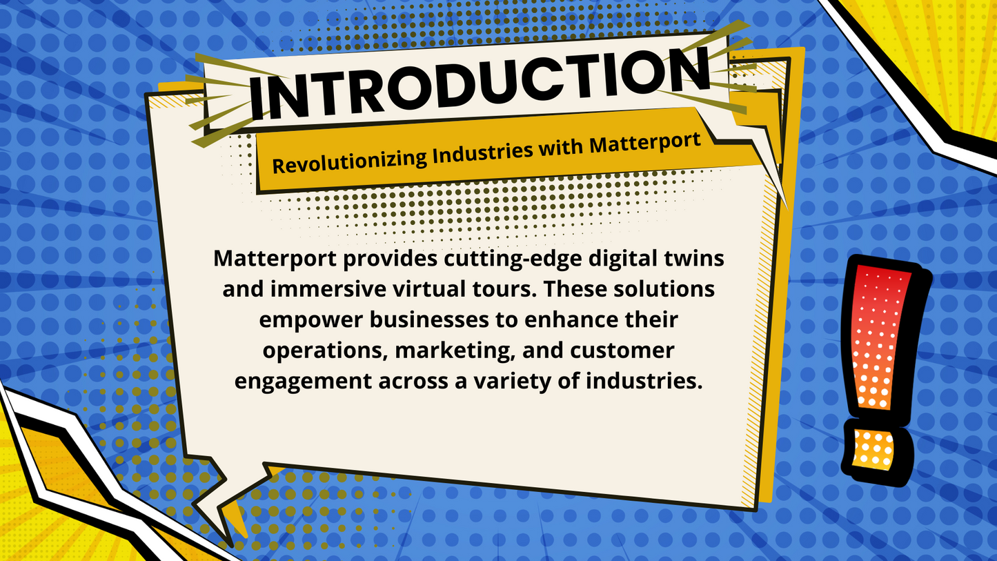 Matterport Slide Deck Presentation Comic