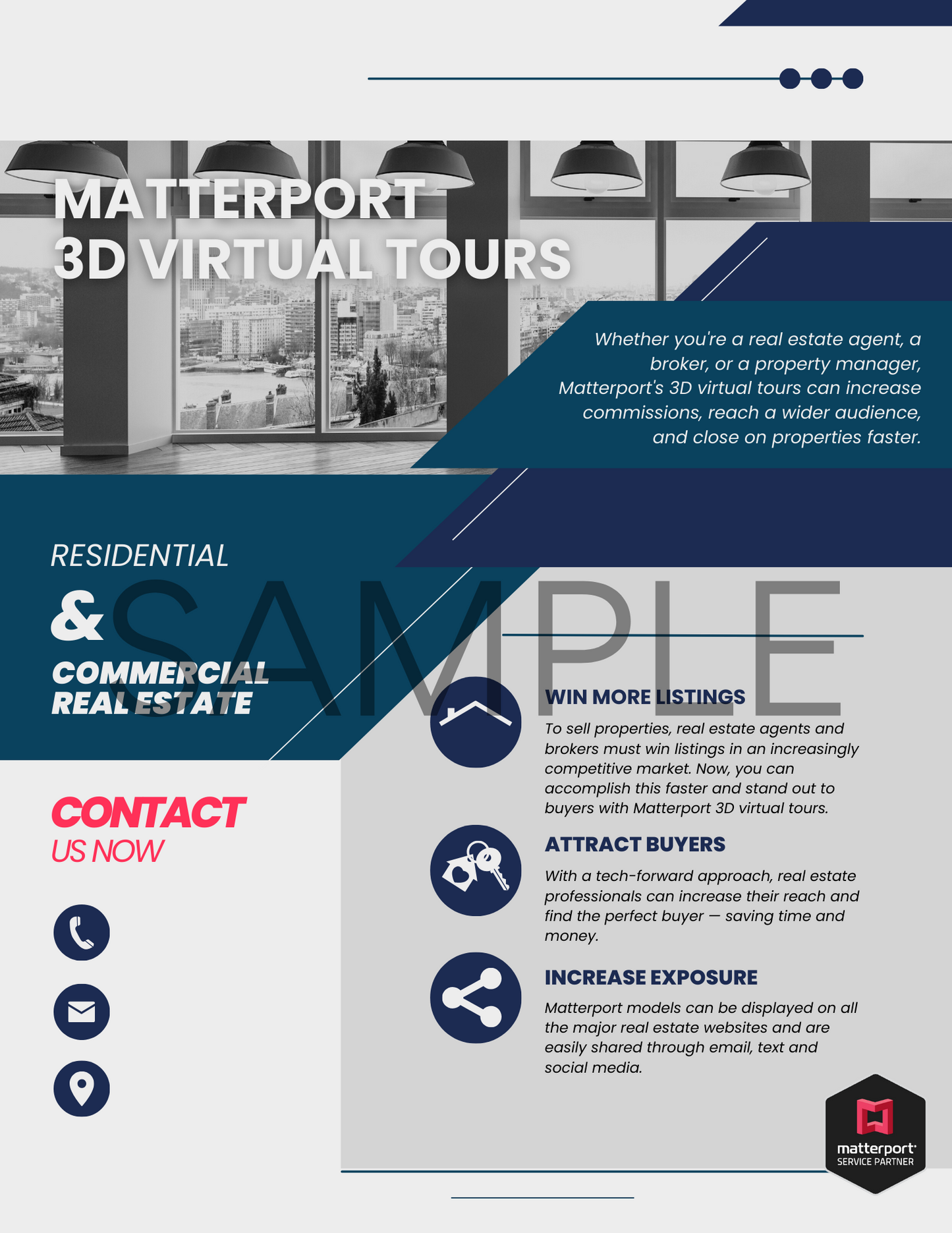 Complete Matterport Industry Specific Sales Package- Blue Collection