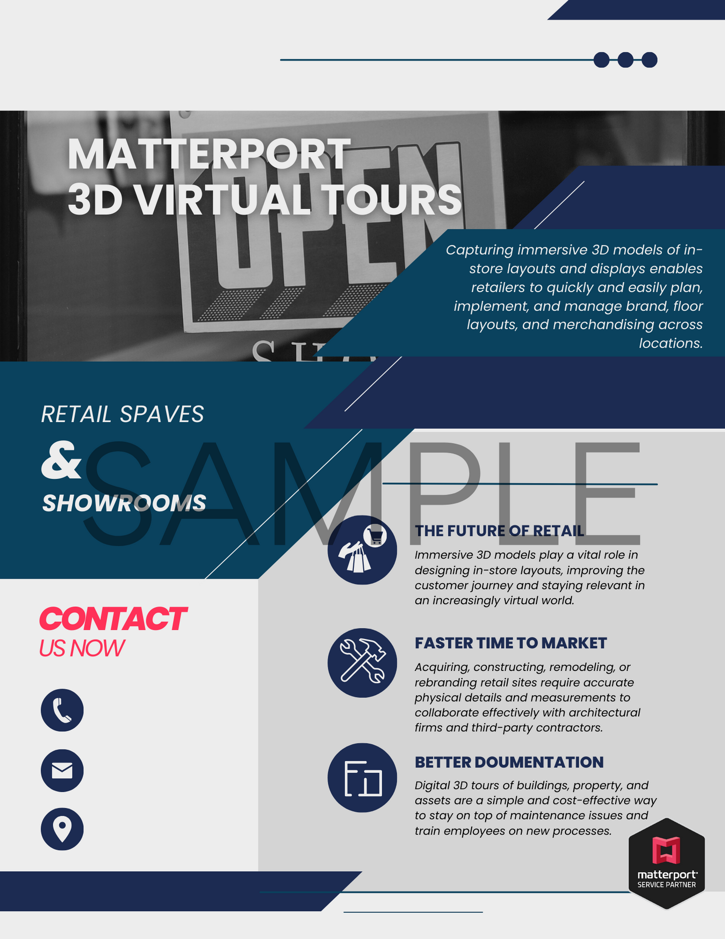 Complete Matterport Industry Specific Sales Package- Blue Collection