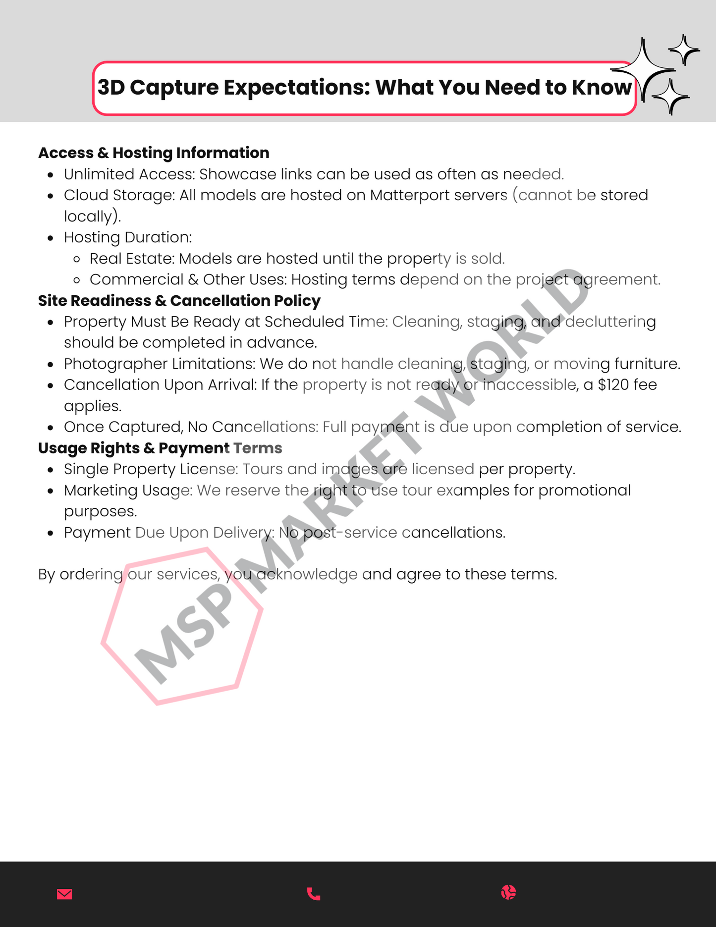 Matterport Client Support Package