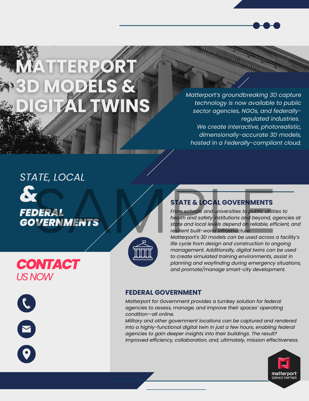 Matterport Marketing for Local State and Federal Government-Blue