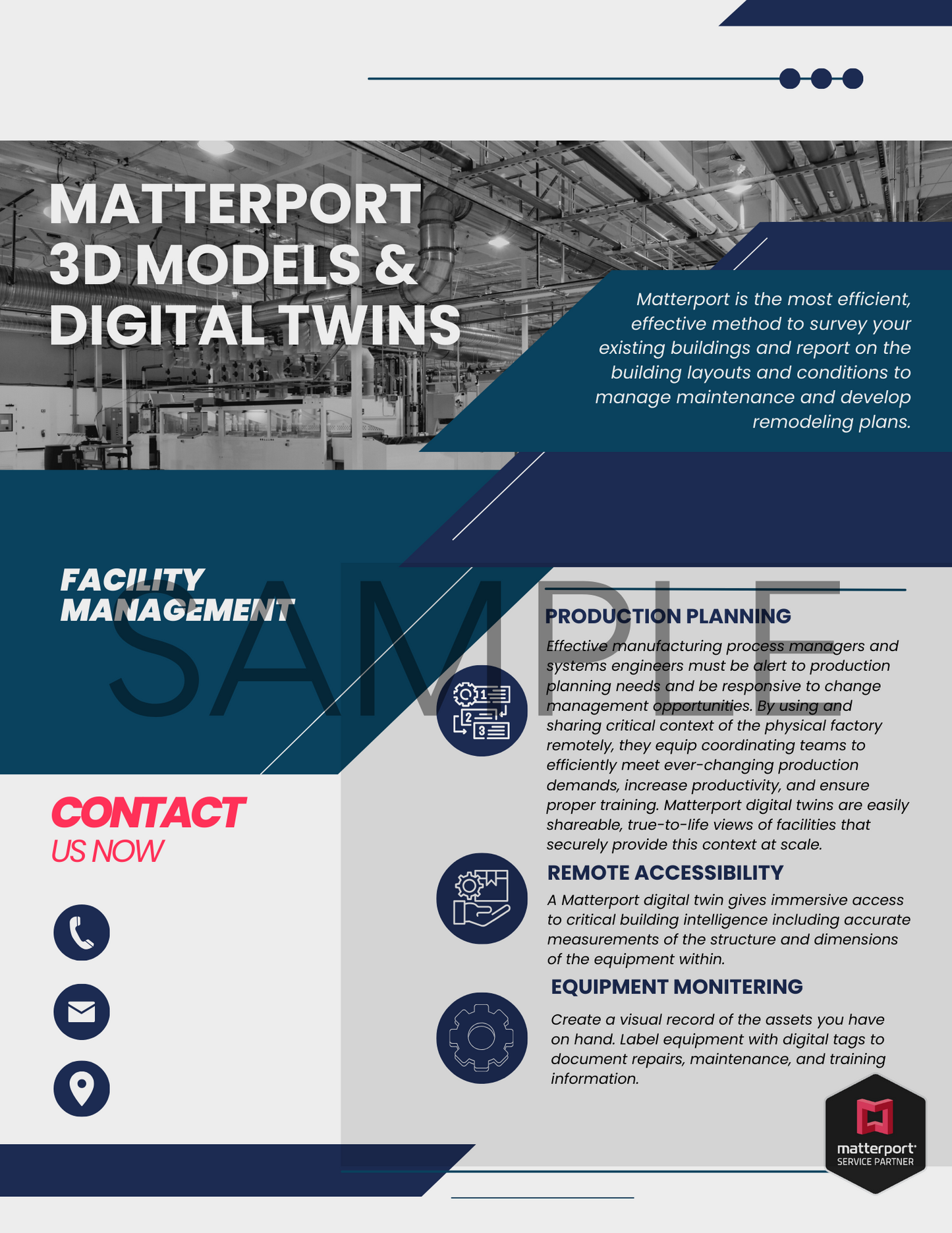 Complete Matterport Industry Specific Sales Package- Blue Collection