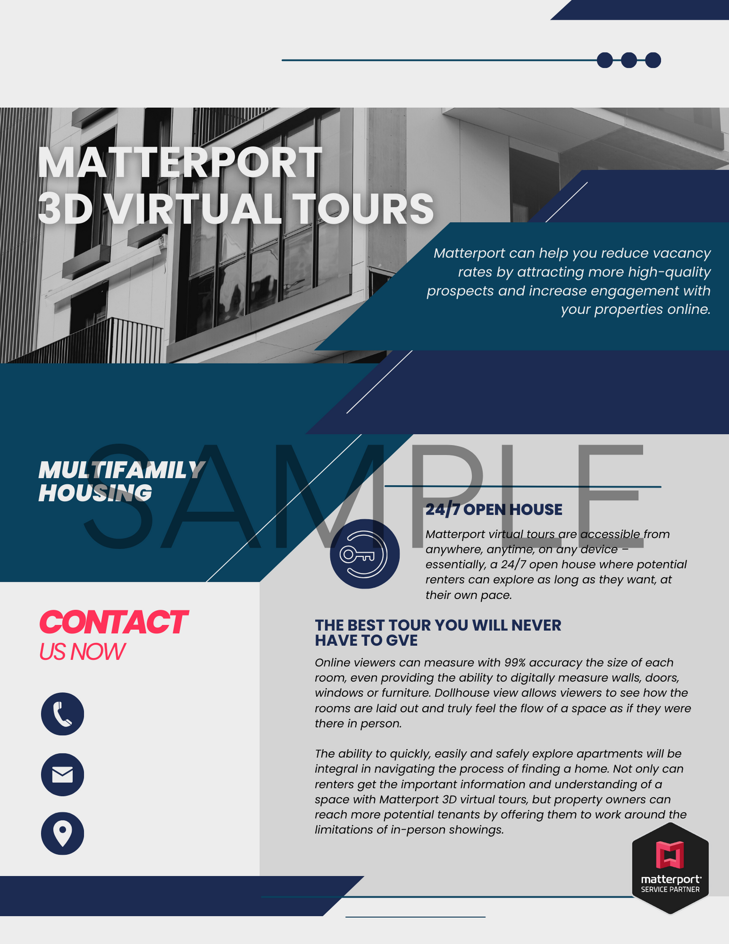 Complete Matterport Industry Specific Sales Package- Blue Collection