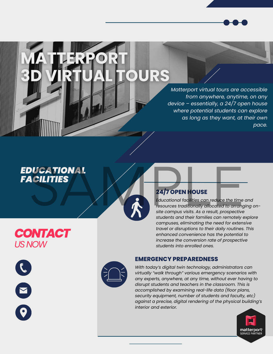 Matterport Marketing for Educational Facilities-Blue
