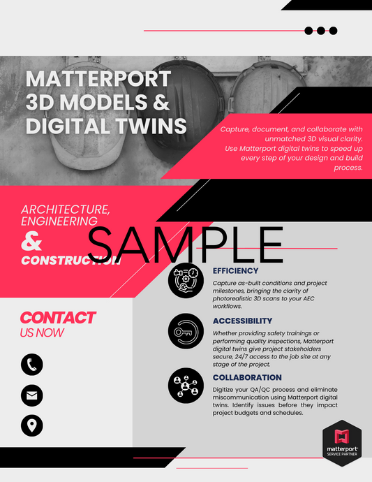 Matterport Marketing for Architecture, Engineering and Construction- Red