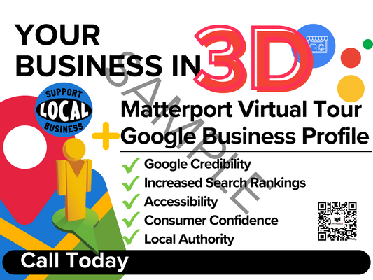 Matterport 3D Plus Google Tour Social Media Graphic